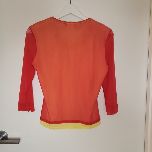 Vintage Layered Mesh Top - M - Picture 2 of 3